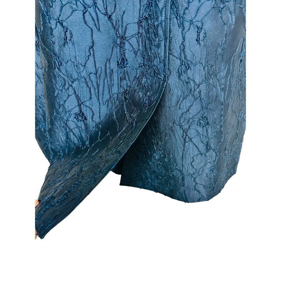 Jason Wu Size 8 Navy Blue‎ Embroidered Knee Length Dress | Excellent Condition - Picture 4 of 9